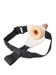 Censan Belden Bağlamalı Strapon  PVC Ten 18 cm