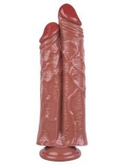 Noctis 26,5cm Kahverengi Çiftli Dildo No:111