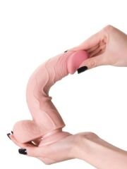 Censan My Babe Kıkırdaklı Deri Katmanlı My Dear 22,5 cm Dildo