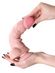 Censan My Babe Kıkırdaklı Deri Katmanlı My Dainty  20,5 cm Dildo