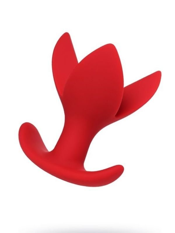 Censan Flower Genişleyen Anal Plug Kırmızı 9 cm