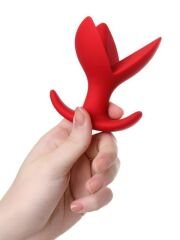Censan Flower Genişleyen Anal Plug Kırmızı 9 cm