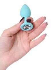 Censan Brilliant Anal Plug beyaz kristalli 7 cm 26 g