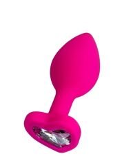 Censan Diamond Heart Anal Plug Pembe 7 cm 18 g