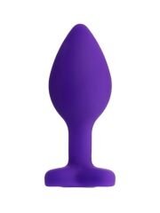 Censan Diamond Heart Anal Plug Mor 7 cm 18 g