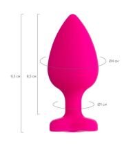 Censan Diamond Heart Anal Plug Pembe 9,5