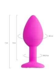 Censan Brilliant Anal Plug Pembe 8 cm 50 g
