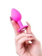 Censan Brilliant Anal Plug Pembe 8 cm 50 g