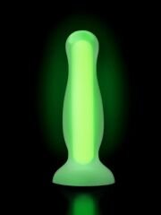 Censan Beyond Victor Glow Karanlıkta Parlayan Anal Plug Silikon Şeffaf 10 cm