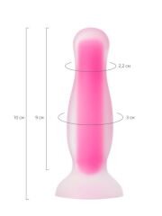 CENSAN Beyond Cain Glow Gece Parlayan Anal Plug , Silikon, Şeffaf, 10 cm