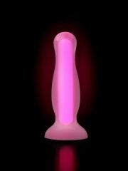 CENSAN Beyond Cain Glow Gece Parlayan Anal Plug , Silikon, Şeffaf, 10 cm