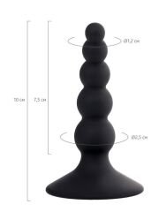 Censan POPO Bootes Anal Plug silikon siyah 10 cm