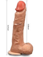 Shequ Bronte Şarjlı Döner Başlı Realistik Dildo Uzaktan Kumandalı 20.5 cm